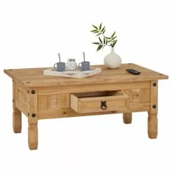 CARO-Möbel Couchtisch SALSA Kiefer Massiv Mit 1 Schublade -Sideboards Verkäufe 94680 2 N