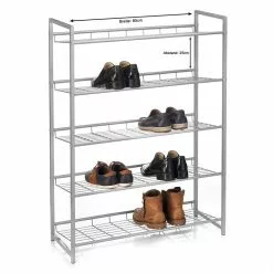 CARO-Möbel Schuhregal SYSTEM Silber Lackiert, 5 Fächer -Sideboards Verkäufe 94687 2