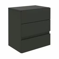 CARO-Möbel Hängeregal Nachtschrank ANNO Mit 3 Schubladen In Schwarz