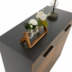 CARO-Möbel Kommode CHICAGO Mit 2 Türen In Beton Dunkel/Old Style -Sideboards Verkäufe 94748 4 N