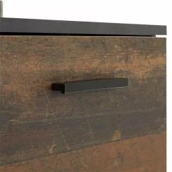 CARO-Möbel Kommode CHICAGO Mit 2 Türen In Beton Dunkel/Old Style -Sideboards Verkäufe 94748 5