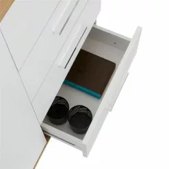 CARO-Möbel Kommode CHICAGO Wotan Eiche/weiß, 4 Schubladen, 1 Tür -Sideboards Verkäufe 94750 4 N2