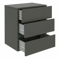 CARO-Möbel Hängeregal Nachtschrank ANNO Mit 3 Schubladen In Grau