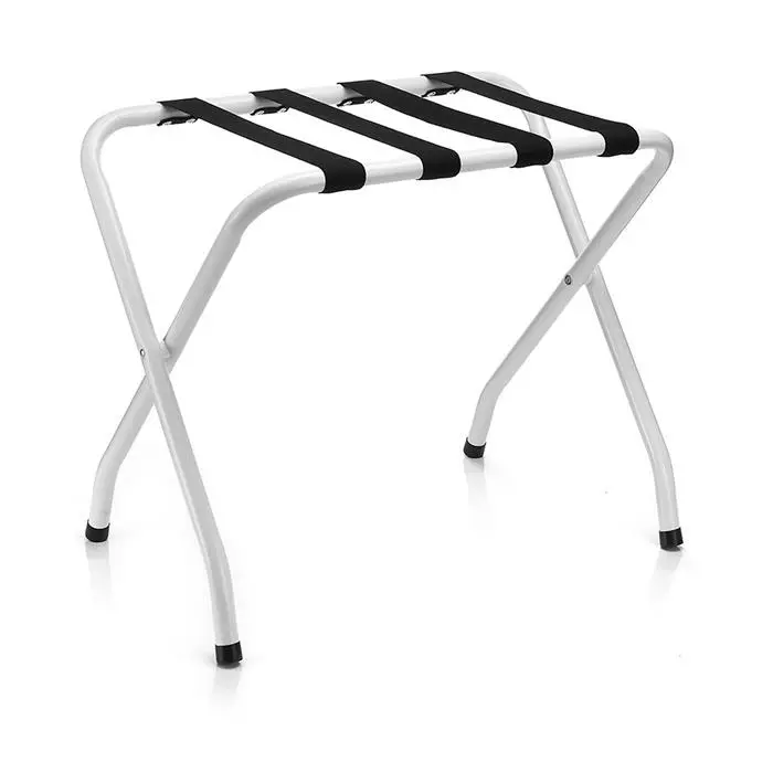 CARO-Möbel Kofferständer LUGGAGE Metall Weiß Lackiert, Klappbar 1 CARO-Möbel Kofferständer LUGGAGE Metall Weiß Lackiert, Klappbar