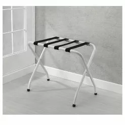 CARO-Möbel Kofferständer LUGGAGE Metall Weiß Lackiert, Klappbar 7 CARO-Möbel Kofferständer LUGGAGE Metall Weiß Lackiert, Klappbar -Sideboards Verkäufe 94842 2