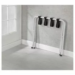 CARO-Möbel Kofferständer LUGGAGE Metall Weiß Lackiert, Klappbar 8 CARO-Möbel Kofferständer LUGGAGE Metall Weiß Lackiert, Klappbar -Sideboards Verkäufe 94842 3