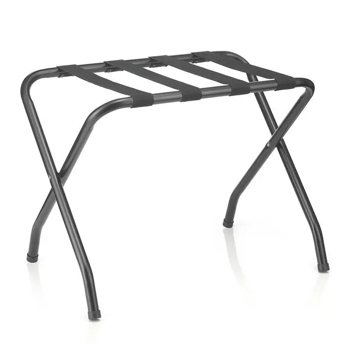 CARO-Möbel Kofferständer LUGGAGE Metall Schwarz Lackiert, Klappbar 1 CARO-Möbel Kofferständer LUGGAGE Metall Schwarz Lackiert, Klappbar