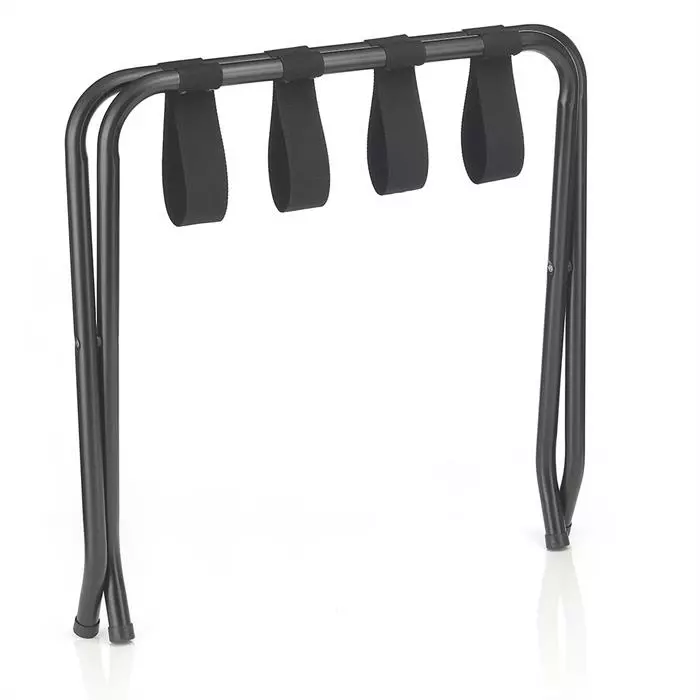 CARO-Möbel Kofferständer LUGGAGE Metall Schwarz Lackiert, Klappbar 3 CARO-Möbel Kofferständer LUGGAGE Metall Schwarz Lackiert, Klappbar – Bild 3