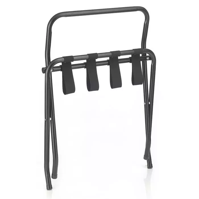 CARO-Möbel Kofferständer SUITE In Schwarz Klappbar Mit Wandschutz 3 CARO-Möbel Kofferständer SUITE In Schwarz Klappbar Mit Wandschutz – Bild 3