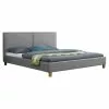 CARO-Möbel Polsterbett SAMUEL 180x200 Cm, Inkl. Lattenrost In Grau