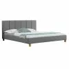 CARO-Möbel Polsterbett JASON 180x200 Cm, Inkl. Lattenrost In Grau