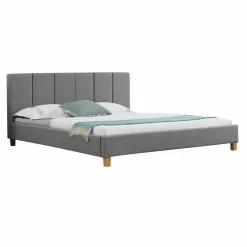 CARO-Möbel Polsterbett JASON 180x200 Cm, Inkl. Lattenrost In Grau
