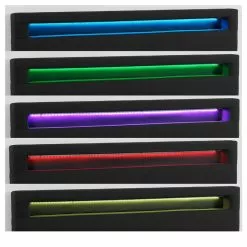 CARO-Möbel Polsterbett JORDIE 140x200 Cm, LED Beleuchtung, Stoff Schwarz -Sideboards Verkäufe 94935 3