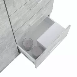 CARO-Möbel Kommode CHICAGO Betonoptik, 4 Schubladen, 1 Tür -Sideboards Verkäufe 94938 7