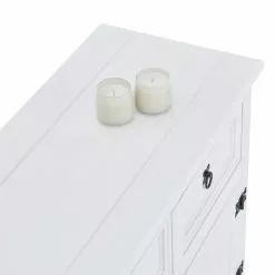 CARO-Möbel Mexico Sideboard RURAL Massive Kiefer Weiß -Sideboards Verkäufe 95039 4 N