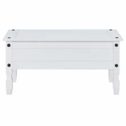 CARO-Möbel Couchtisch RURAL Im Mexiko Stil Kiefer Massiv Mit 1 Schublade, Weiß Lackiert -Sideboards Verkäufe 95046 4 N