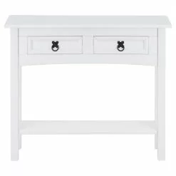 CARO-Möbel Konsolentisch RURAL, Kiefer Massiv, Mit 2 Schubladen, Mexico Möbel -Sideboards Verkäufe 95048 1 N2