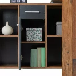 CARO-Möbel Eckschreibtisch DIEGO Mit Regal In Old Style/Beton Dunkel -Sideboards Verkäufe 95055 7