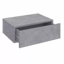 CARO-Möbel Hängende Nachtkommode ANNE Mit 1 Schublade, Betonoptik