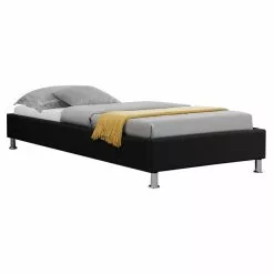 CARO-Möbel Futonbett LAREDO 90x200 Cm, Stoff In Schwarz