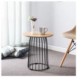 CARO-Möbel Couchtisch SALAMANCA Rund In Natur -Sideboards Verkäufe 95195 1