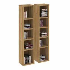 CARO-Möbel CD / DVD Regal CHART Mit 10 Fächern In Wildeiche 6 CARO-Möbel CD / DVD Regal CHART Mit 10 Fächern In Wildeiche -Sideboards Verkäufe 95229 2