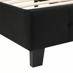 CARO-Möbel Polsterbett IOWA 140 X 200 Cm, Stoff Schwarz -Sideboards Verkäufe 95270 3