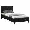 CARO-Möbel Polsterbett DELAWARE 90x200 Cm, Inkl. Lattenrost In Schwarz