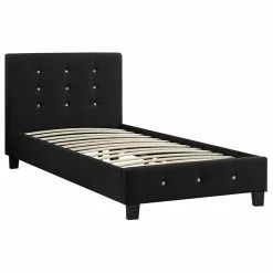 CARO-Möbel Polsterbett DELAWARE 90x200 Cm, Inkl. Lattenrost In Schwarz -Sideboards Verkäufe 95271 2