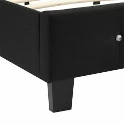 CARO-Möbel Polsterbett DELAWARE 90x200 Cm, Inkl. Lattenrost In Schwarz -Sideboards Verkäufe 95271 3