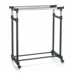 CARO-Möbel Garderobenwagen CASA In Schwarz, 2 Kleiderstangen -Sideboards Verkäufe 95301 2