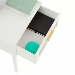 CARO-Möbel Nachttisch KIRAN Mit 1 Schublade, Holz In Weiß -Sideboards Verkäufe 95328 4