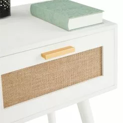 CARO-Möbel Nachttisch KIRAN Mit 1 Schublade, Holz In Weiß -Sideboards Verkäufe 95328 5