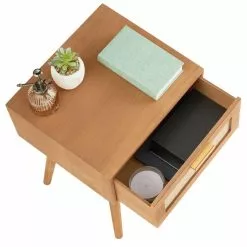 CARO-Möbel Nachttisch KIRAN Mit 1 Schublade, Holz In Braun -Sideboards Verkäufe 95331 4