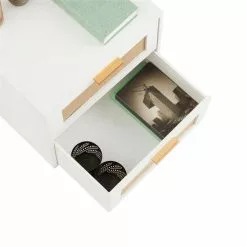 CARO-Möbel Nachttisch WAMAN Mit 2 Schubladen, Weiß -Sideboards Verkäufe 95332 4