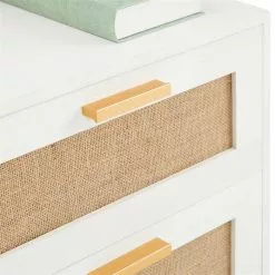 CARO-Möbel Nachttisch WAMAN Mit 2 Schubladen, Weiß -Sideboards Verkäufe 95332 5