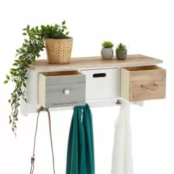 CARO-Möbel Wandgarderobe SALVA Mit Haken Und 3 Schubkästen -Sideboards Verkäufe 95368 2