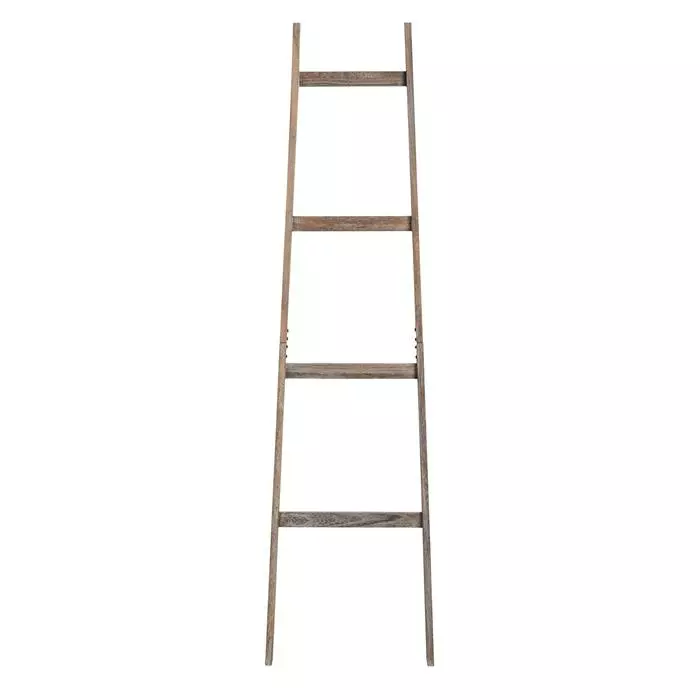 CARO-Möbel Leiterregal ESCALA In Dunkelbraun 3 CARO-Möbel Leiterregal ESCALA In Dunkelbraun – Bild 3