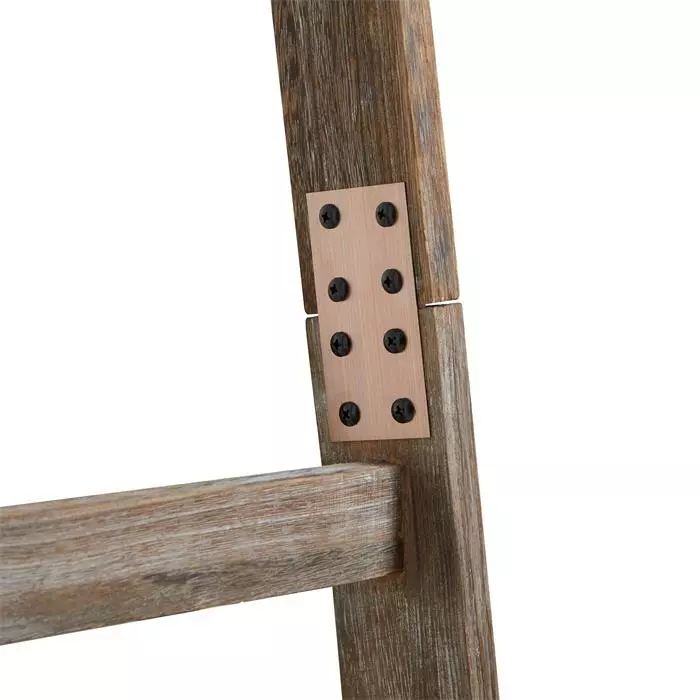 CARO-Möbel Leiterregal ESCALA In Dunkelbraun 4 CARO-Möbel Leiterregal ESCALA In Dunkelbraun – Bild 4