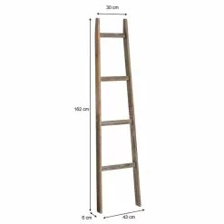 CARO-Möbel Leiterregal ESCALA In Dunkelbraun 11 CARO-Möbel Leiterregal ESCALA In Dunkelbraun -Sideboards Verkäufe 95408 4