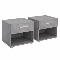 CARO-Möbel Nachttisch MARY Im 2er Set In Betonoptik -Sideboards Verkäufe 95426 2