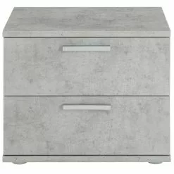 CARO-Möbel Nachttisch MAXIMA In Betonoptik Mit 2 Schubladen 8 CARO-Möbel Nachttisch MAXIMA In Betonoptik Mit 2 Schubladen -Sideboards Verkäufe 95434 1 N