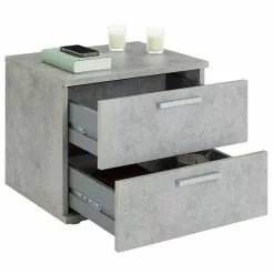 CARO-Möbel Nachttisch MAXIMA In Betonoptik Mit 2 Schubladen 9 CARO-Möbel Nachttisch MAXIMA In Betonoptik Mit 2 Schubladen -Sideboards Verkäufe 95434 2 N