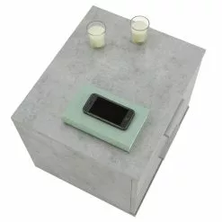 CARO-Möbel Nachttisch MAXIMA In Betonoptik Mit 2 Schubladen 10 CARO-Möbel Nachttisch MAXIMA In Betonoptik Mit 2 Schubladen -Sideboards Verkäufe 95434 3 N