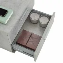 CARO-Möbel Nachttisch MAXIMA In Betonoptik Mit 2 Schubladen 11 CARO-Möbel Nachttisch MAXIMA In Betonoptik Mit 2 Schubladen -Sideboards Verkäufe 95434 4 N