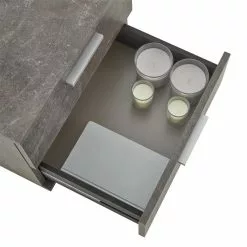 CARO-Möbel Nachttisch MAXIMA In Beton Dunkel Mit 2 Schubladen -Sideboards Verkäufe 95435 4 N