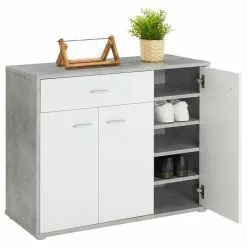 CARO-Möbel Schuhschrank DEUSTO In Betonoptik/weiß -Sideboards Verkäufe 95438 3 N
