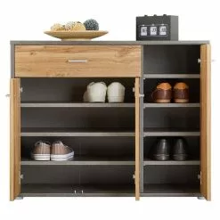 CARO-Möbel Schuhschrank DEUSTO In Beton Dunkel/Wotan Eiche 8 CARO-Möbel Schuhschrank DEUSTO In Beton Dunkel/Wotan Eiche -Sideboards Verkäufe 95439 2 N