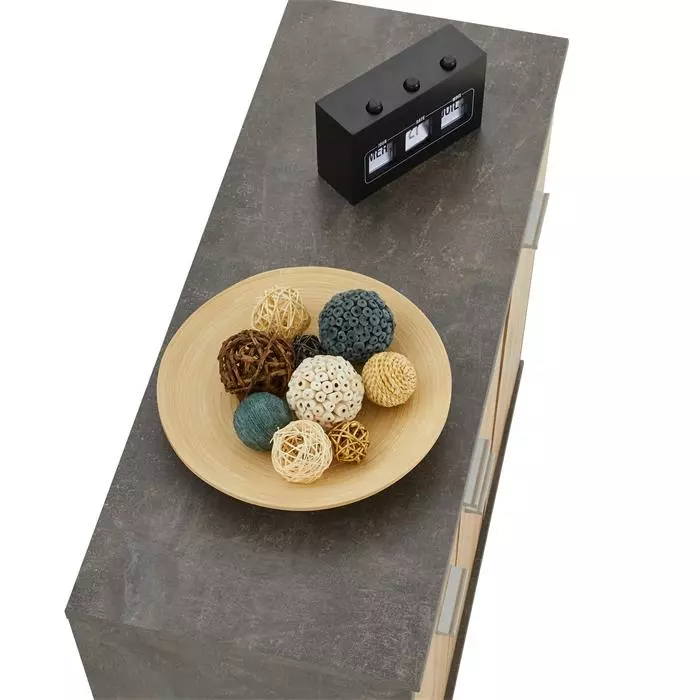 CARO-Möbel Schuhschrank DEUSTO In Beton Dunkel/Wotan Eiche 5 CARO-Möbel Schuhschrank DEUSTO In Beton Dunkel/Wotan Eiche – Bild 5