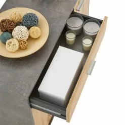 CARO-Möbel Schuhschrank DEUSTO In Beton Dunkel/Wotan Eiche 11 CARO-Möbel Schuhschrank DEUSTO In Beton Dunkel/Wotan Eiche -Sideboards Verkäufe 95439 5 N